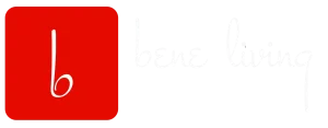 Bene Living Logo-weiße Schrift